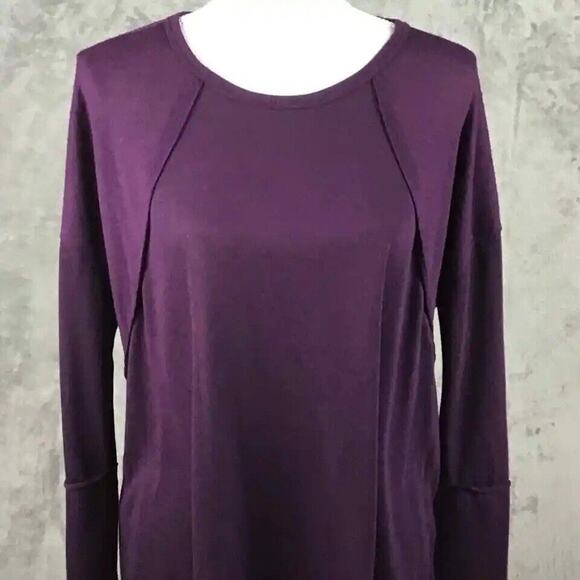 Forgotten Grace Womens Small Purple Oversized Pullover Stretch Sweater NWOT - Picture 3 of 11